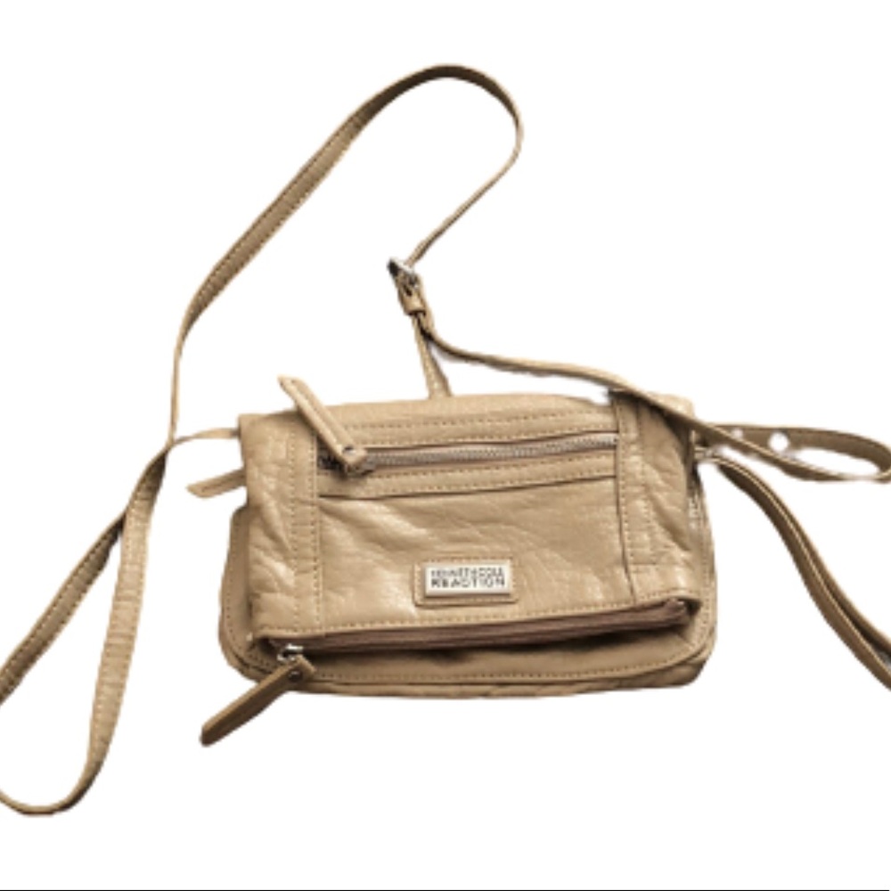 KENNETH COLE REACTION DEFECT Tan crossbody bag